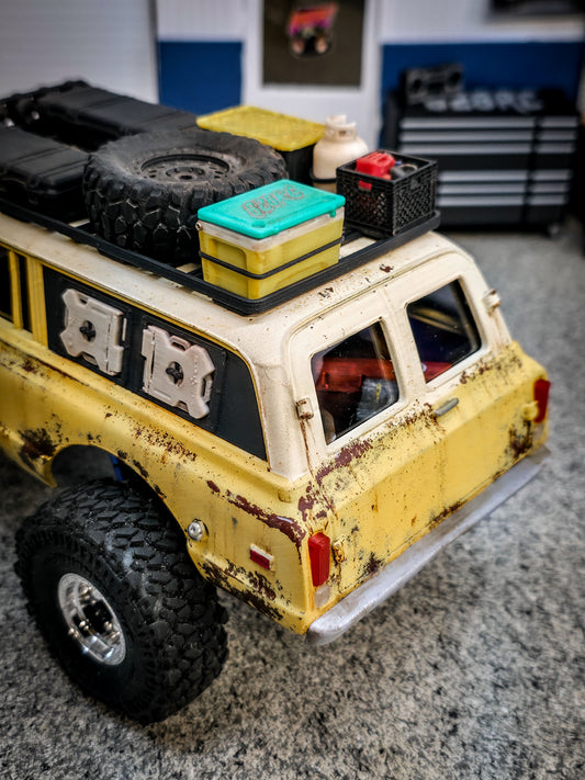 Full Length Roof Rack with Clip on Light Bar for the 828RC Burb Body