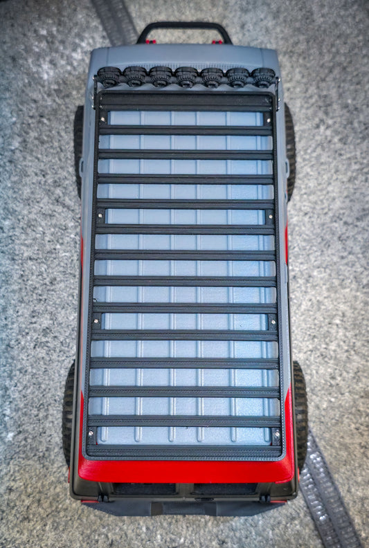 828RC Overland Style Roof Rack with Light Bar for the G-Van