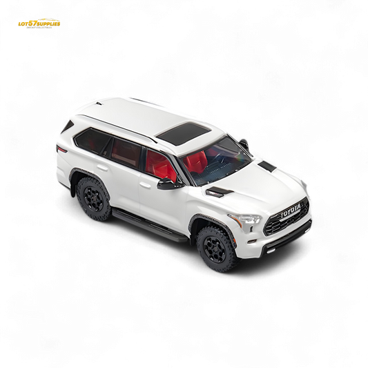 CM MODEL Toyota sequoia pearl white 1:64