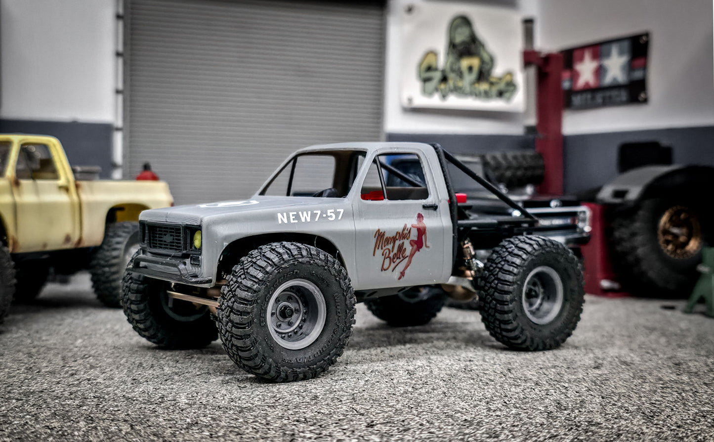 828RC SCX-30 Squarebody Rear Cage Add-On