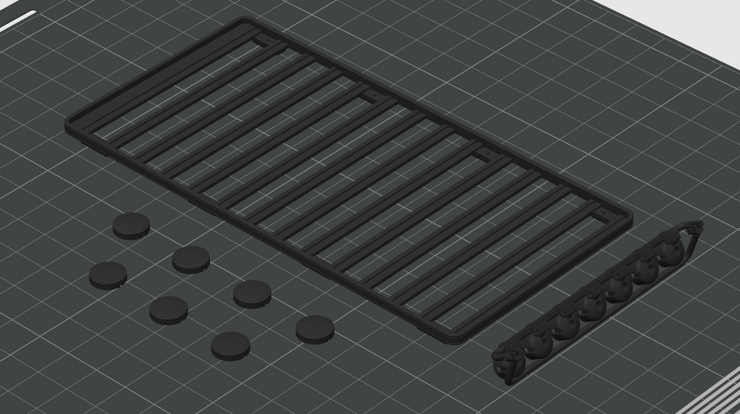 Full Length Roof Rack with Clip on Light Bar for the 828RC Burb Body