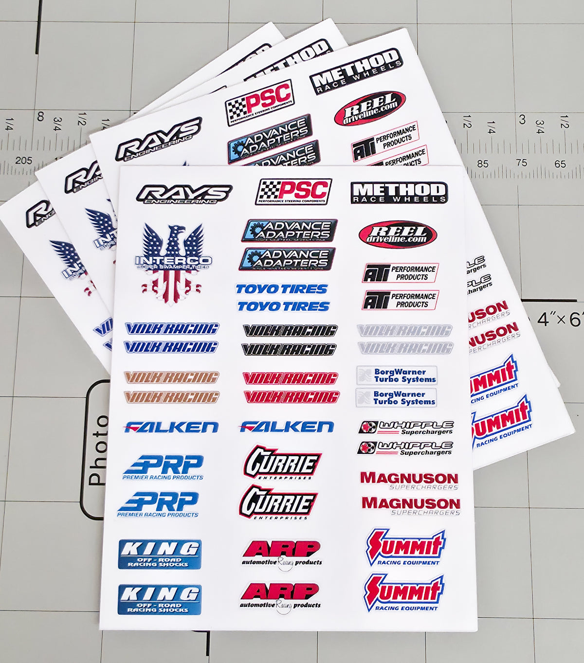 Aftermarket Parts & Accessories Logo Sticker Sheet | Micro & 1:10 Scale