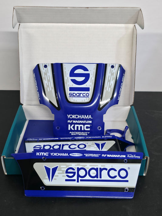 NEW Vanquish H10 Optic Blue Sparco Body Panel set