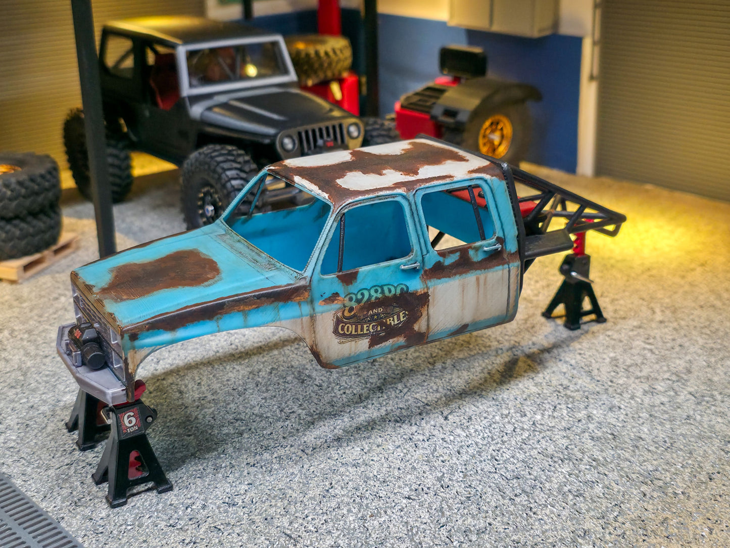 Pre-painted 828RC Crew Cab Truggy for the SCX24
