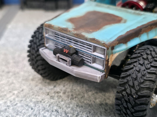 Winch Bumper for the 828RC SCX24 Crew Cab Squarebody Truggy