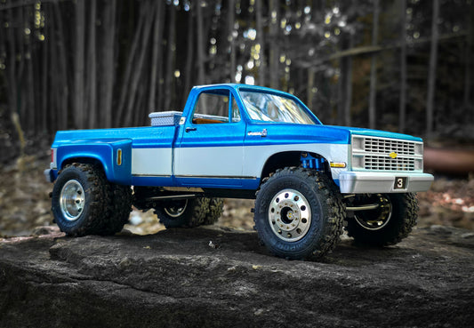 828RC Single Cab Squarebody Dually Body/Chassis Kit for the SCX24