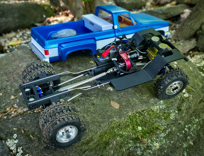 828RC Single Cab Squarebody Dually Body/Chassis Kit for the SCX24