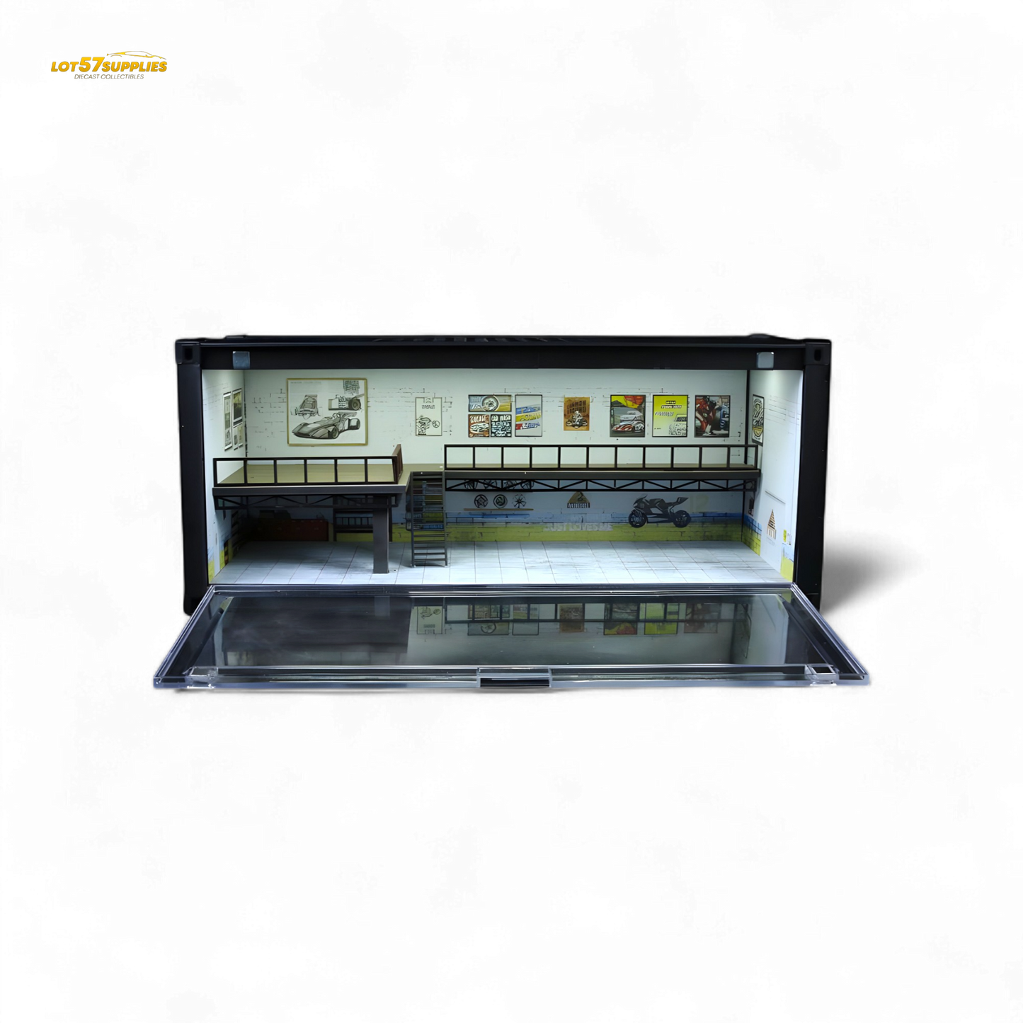 MoreArt CONTAINER REPAIR SHOP SCENE MO400207 Version B 1:64
