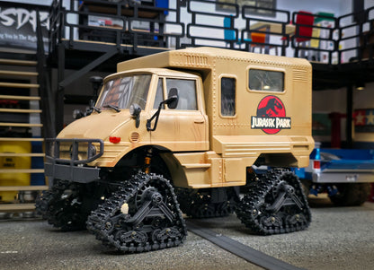 828RC Custom FCX-24 Unimog with Jurrasic Park Livery