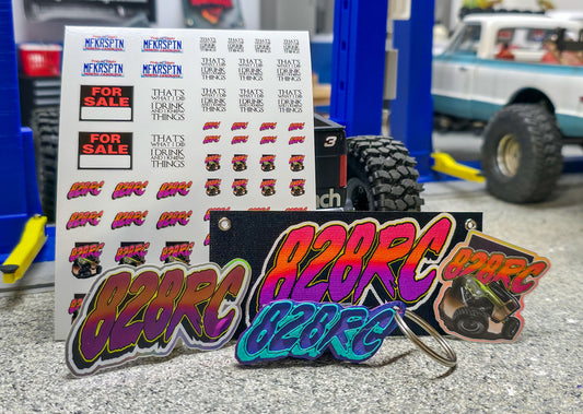 Sticker Pack with Banner and Keychain