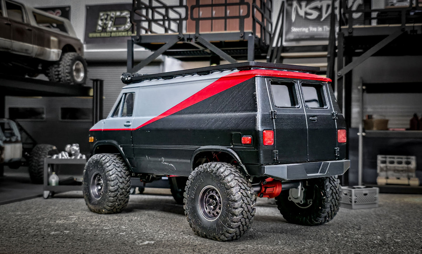 828RC CR18-P Based Custom A-Team Van