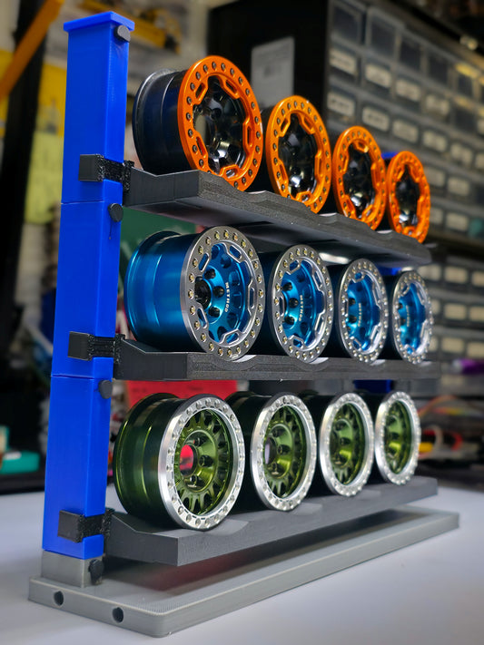 828RC Modular RC 1.9 Wheel Rack STL Digital Download | 3D Printable 1.9 Wheel Display & Storage Rack