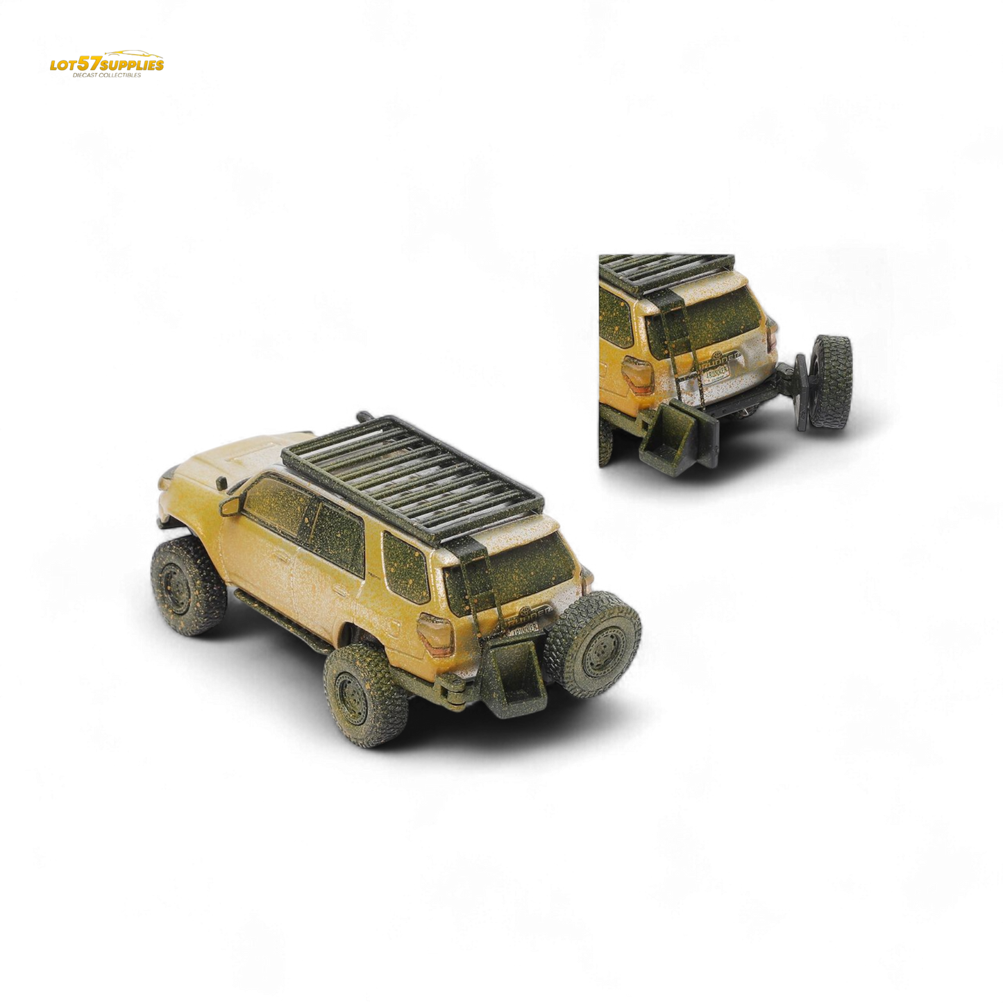 (Pre-Order) GCD Toyota Speed Master Silver Muddy 4 RUNNER – Silver Muddy 1:64
