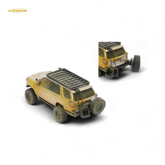 (Pre-Order) GCD Toyota Speed Master Silver Muddy 4 RUNNER – Silver Muddy 1:64