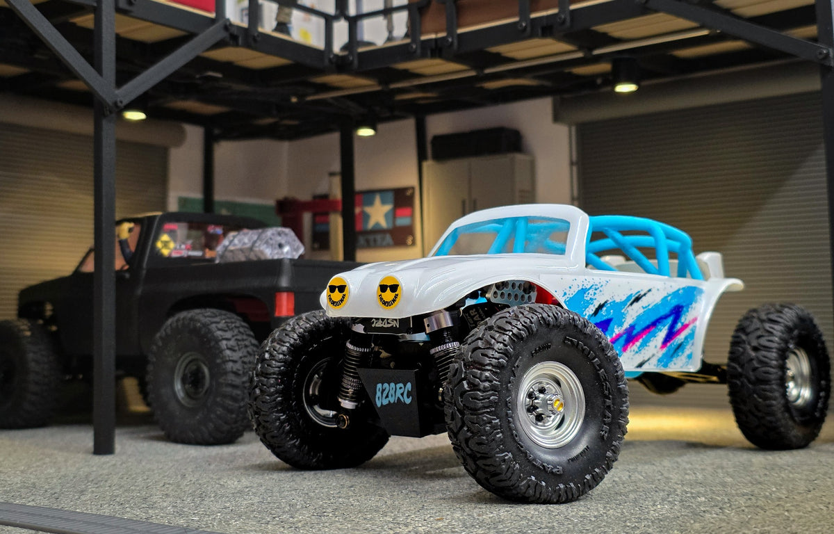 Buggin Out cage with painted Baja Bug body