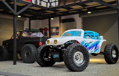 Buggin Out cage with painted Baja Bug body