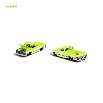 Mini GT x Kaido House Chevrolet Silverado FLO YELLOW 1:64 KHMG112